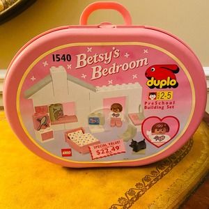 VINTAGE 1993 LEGO DUPLO BETSY'S BEDROOM SET #1540 RARE Clean Excellent Condition